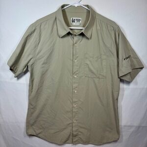 Marmot Mountain Works Pursuit‎ Shirt Button Up Short Sleeve Outdoor Sz Medium